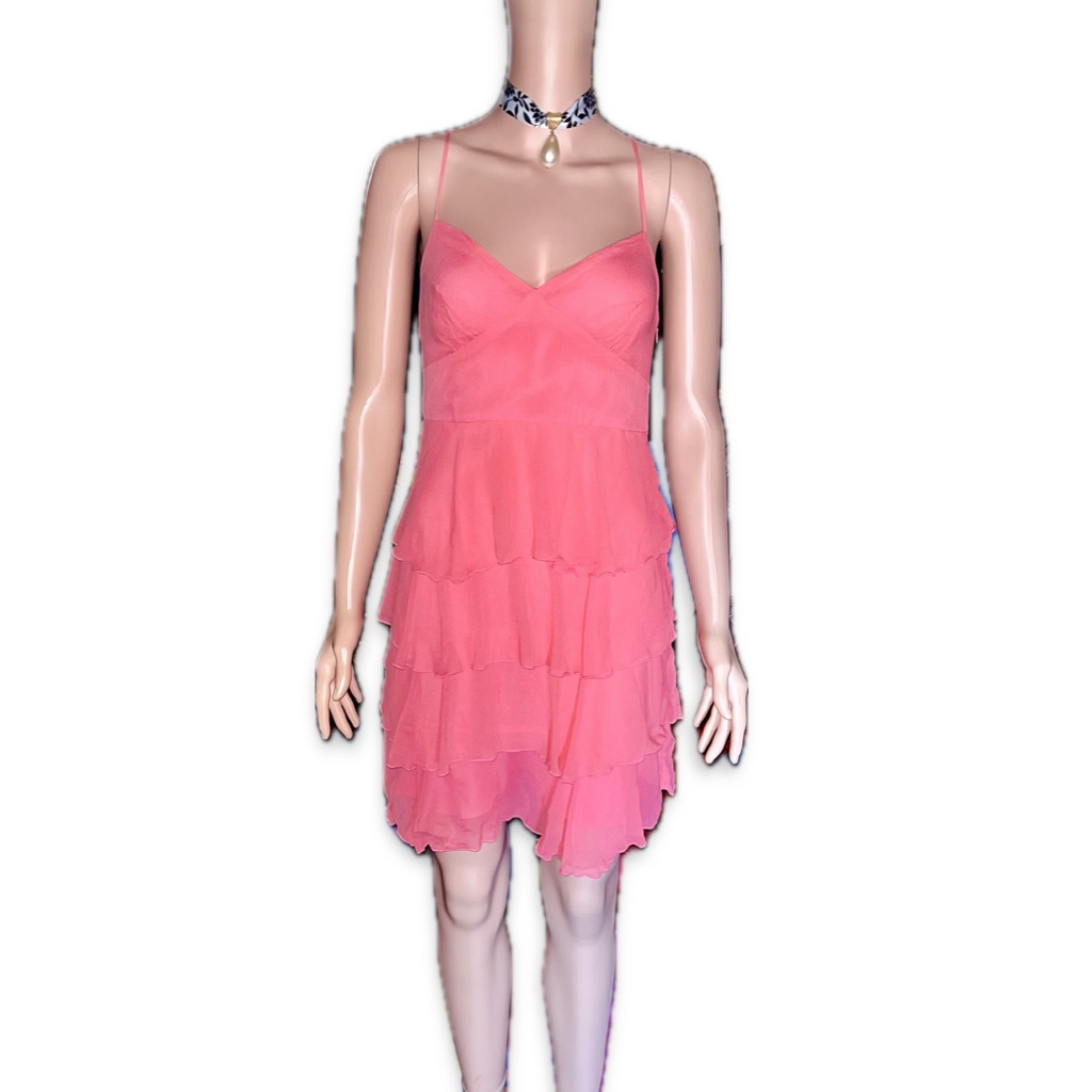 Betsey Johnson Vintage Dress 90s, Rare, Evc, 100% Silk/Chiffon